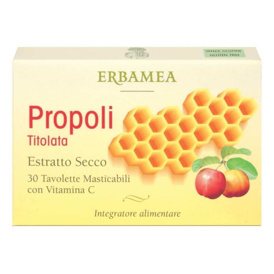 Propoli Titolata 30% Compresse Masticabili Integratore per Difese Immunitarie e Benessere della Gola Propoli Titolata 30% Compresse Masticabili Integratore per Difese Immunitarie e Benessere della Gola