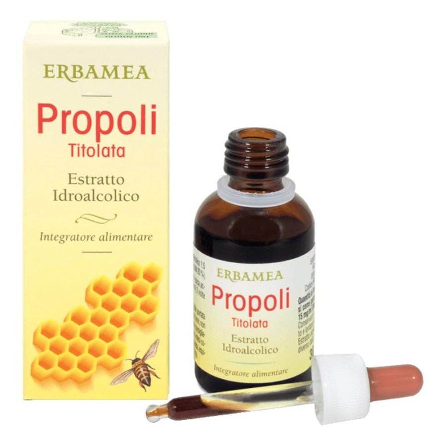 Propoli Estratto Idroalcolico Titolato EBM 30 Millilitri Integratore Naturale per Difese Immunitarie Gola e Vie Respiratorie Propoli Estratto Idroalcolico Titolato EBM 30 Millilitri Integratore Naturale per Difese Immunitarie Gola e Vie Respiratorie