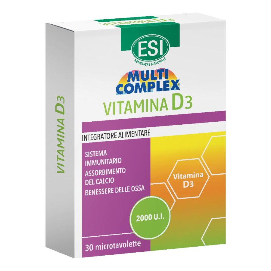 ESI Multicomplex Vitamina D3 Integratore Alimentare 30 Compresse