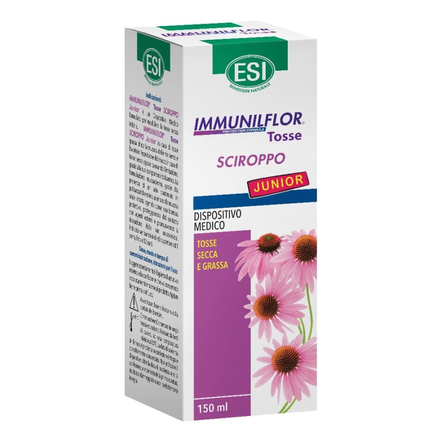 ESI Immunilflor - Sciroppo Tosse Secca e Grassa Junior Dispositivo Medico 150 ml