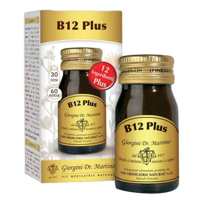 B12 Plus - Integratore Alimentare con Vitamine del Gruppo B  60  pastiglie