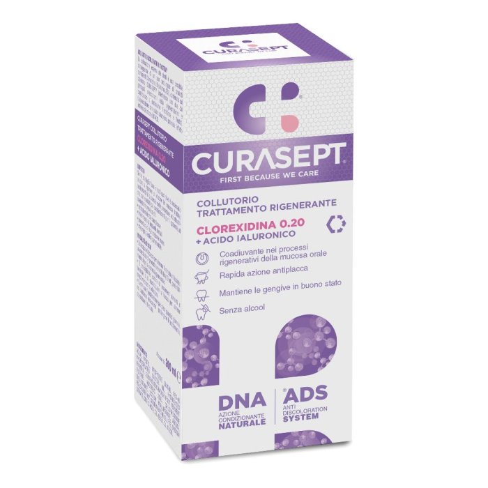 Curasept Collutorio ADS 0,20 Clorexidina e Acido Ialuronico 200 ml