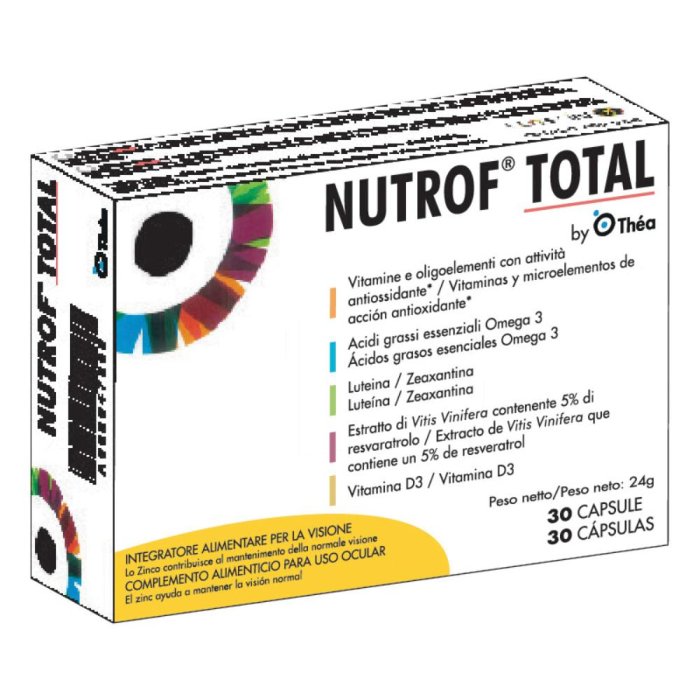 Thea Nutrof Total Integratore Alimentare per la Visione 30 Capsule