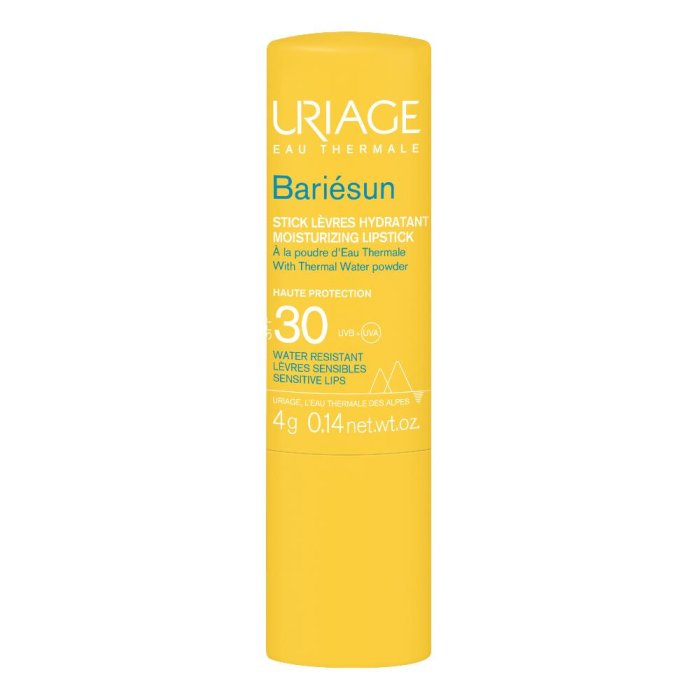 Uriage Bariesun Stick Solare SPF 30 4g Protezione Alta per Zone Sensibili Labbra Naso Cicatrici