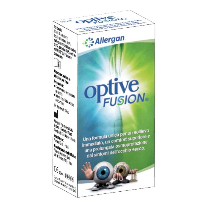 Allergan Optive Fusion Soluzione Oftalmica Lubrificante e Osmoprotettiva 10 ml