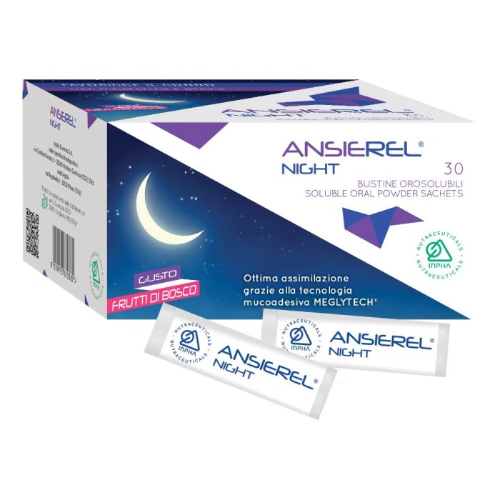 Ansierel Night Integratore per il sonno 30 bustine