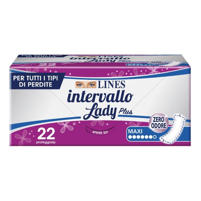 Fater Proteggislip Lines Intervallo Lady Plus Maxi 22 Pezzi