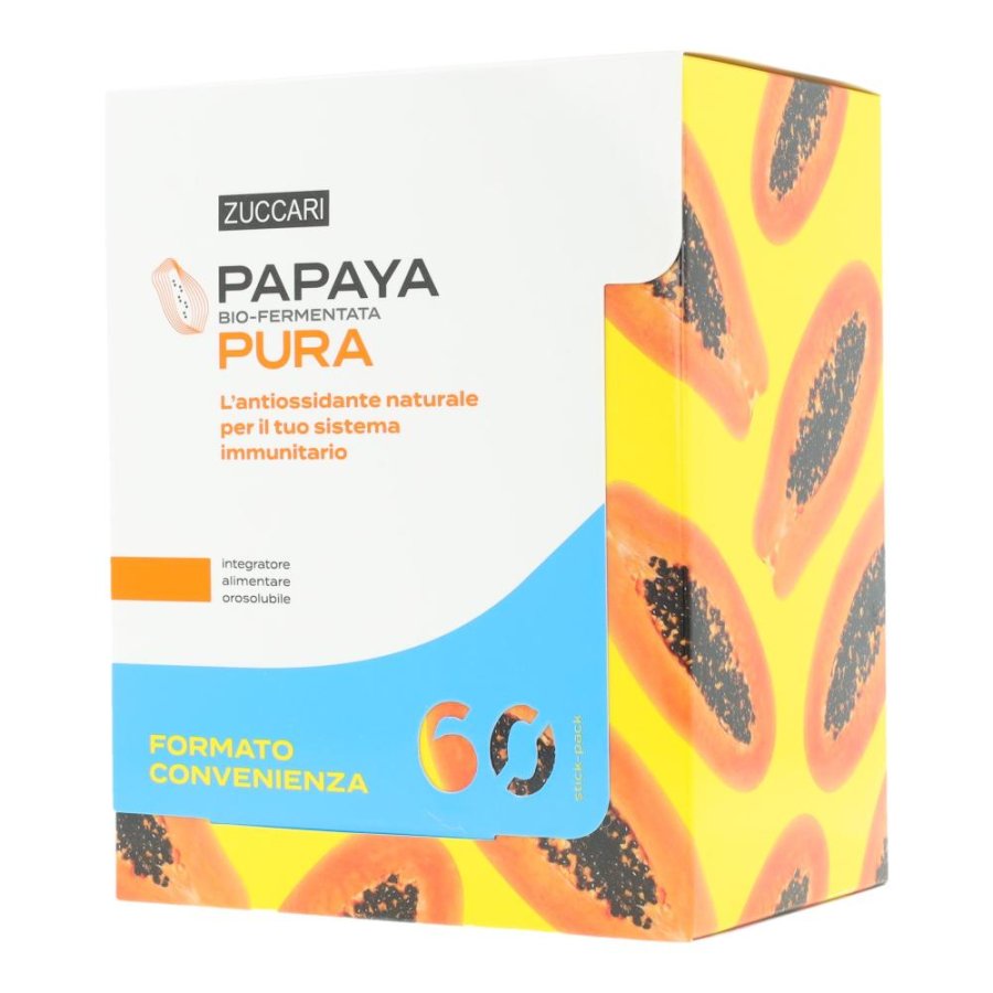 Zuccari Papaya Pura Integratore Alimentare 60 Stick Pack Zuccari Papaya Pura Integratore Alimentare 60 Stick Pack