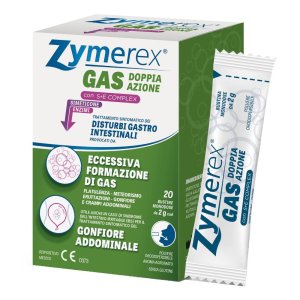 Zymerex Gas Doppia Azione Trattamento Disturbi Gastrointestinali 20 bustine