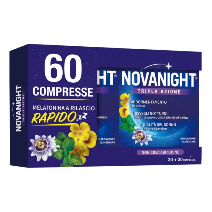 Novanight Bipacco Integratore Alimentare 30+30 Compresse (60 compresse)