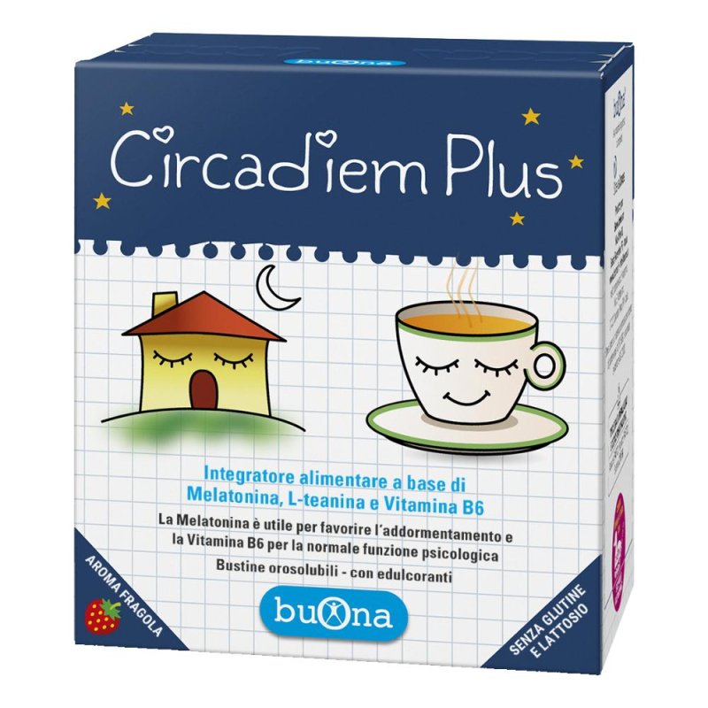 Circadiem Plus 20 Bustine Integratore per il Ritmo Circadiano e la Buona Qualità del Sonno