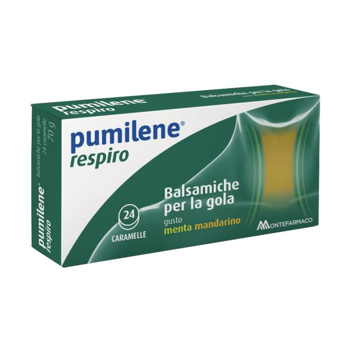 Montefarmaco Pumilene - Respiro Caramelle Balsamiche per la Gola 24 caramelle