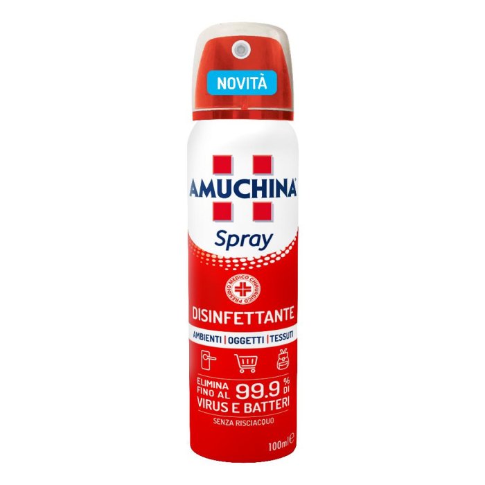 Amuchina Spray - Disinfettante per Ambiente, Oggetti e Tessuti - Confezione 100 ml