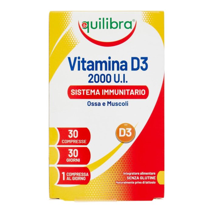 Equilibra Vitamina D3 2000ui Sistema Immunitario Ossa E Muscoli 30 Compresse