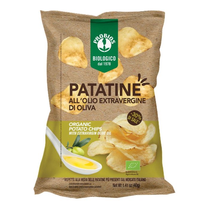 Patatine all’Olio Extra Vergine di Oliva croccanti e leggere