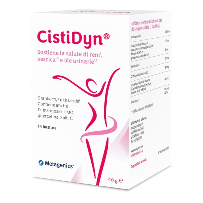 CistiDyn - Integratore Alimentare per la Funzionalità delle Vie Urinarie 14 bustine 