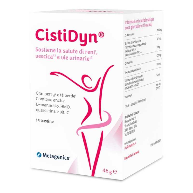 CistiDyn - Integratore Alimentare per la Funzionalità delle Vie Urinarie 14 bustine 