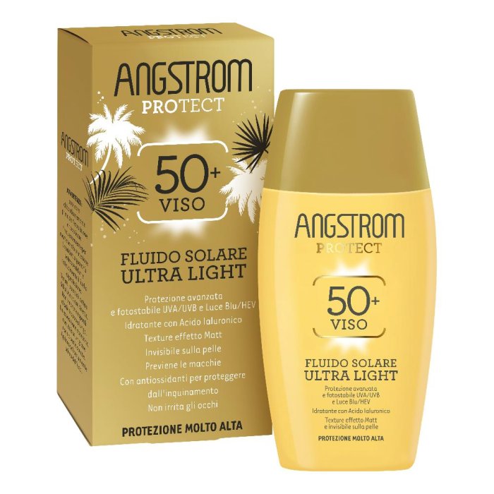 Angstrom Fluido protezione solare viso ultra light SPF50+