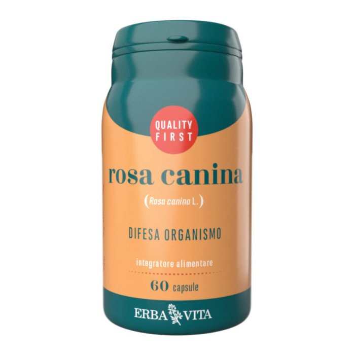 Rosa Canina Integratore Naturale 550 Milligrammi – 60 Capsule ad Alto Contenuto di Vitamina C per Sostegno delle Difese Immunitarie