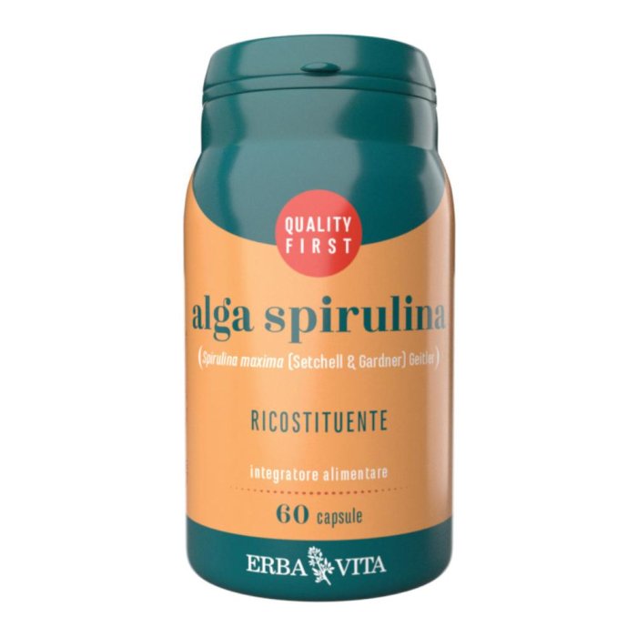 Integratore alimentare Alga Spirulina 60 capsule Erba Vita