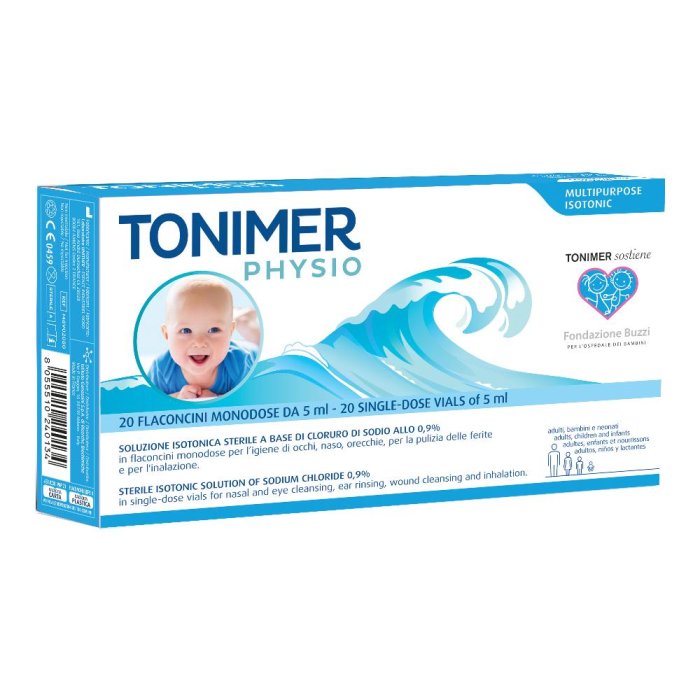 Tonimer Physio Soluzione Isotonica Multifunzione 20 Flaconcini Monodose