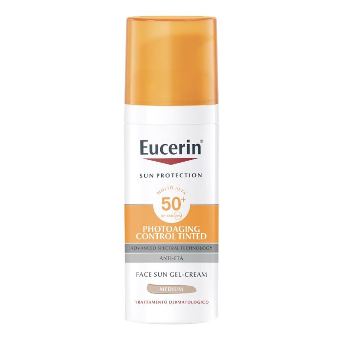 Eucerin Sun Photo Aging Control Tinted Anti-Età Gel Crema Spf50+ Colore Medium 50 Ml