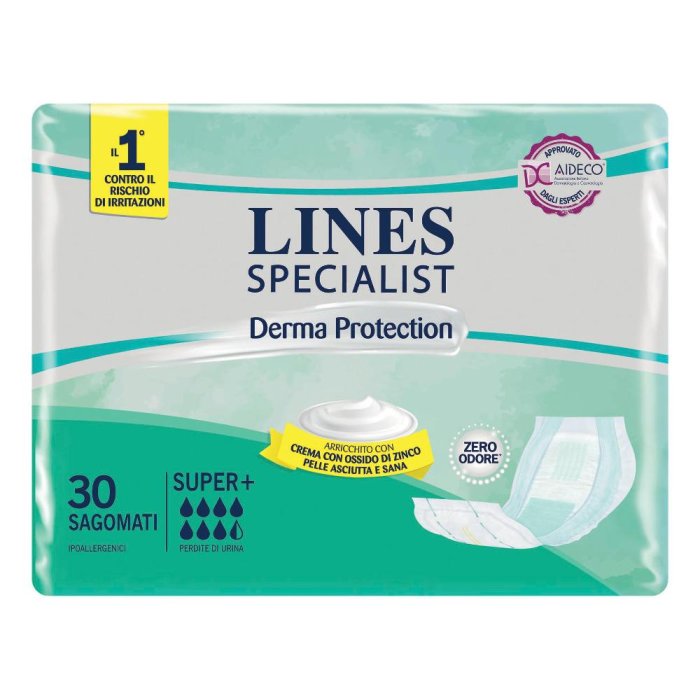 Lines Specialist Derm Assorbenti Incontinenza Donna Sagomati Super 30 Pezzi
