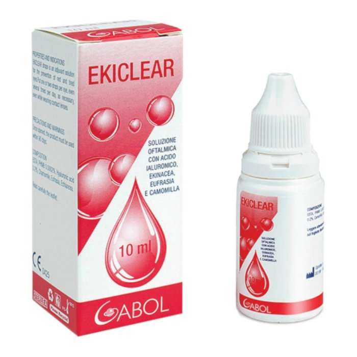 Ekiclear Soluzione Oftalmica Collirio Lubrificante Idratante 15 ml