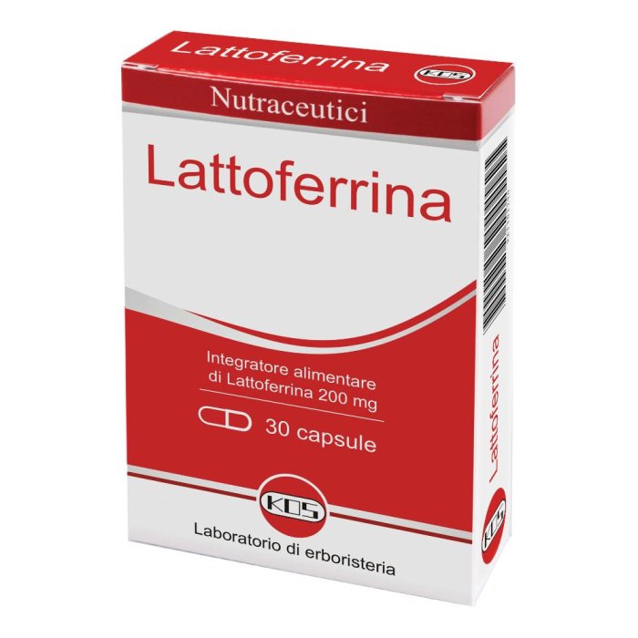Kos Nutraceutici - Lattoferrina 200 mg Integratore Alimentare 30 Capsule