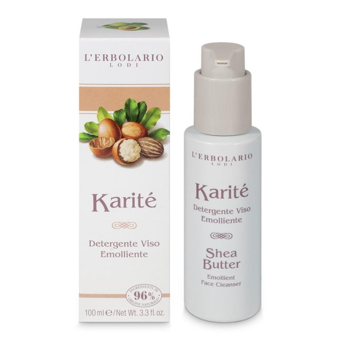 Karite detergente viso emolliente - detergente viso delicato al burro di karite