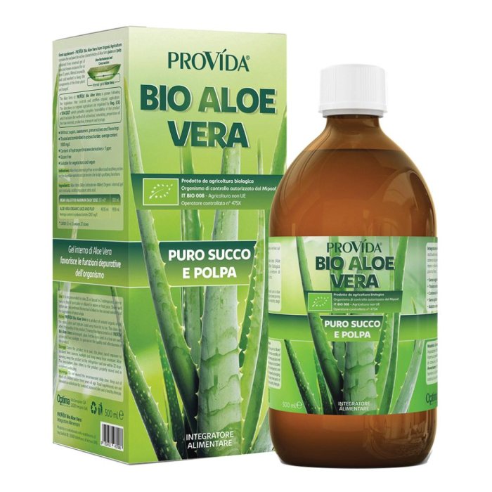 Optima Naturals Provida - Bio Aloe Vera Puro Succo e Polpa 500 ml