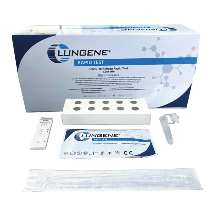 Clungene Test Antigenico Rapido Tampone COVID-19 25 Kit