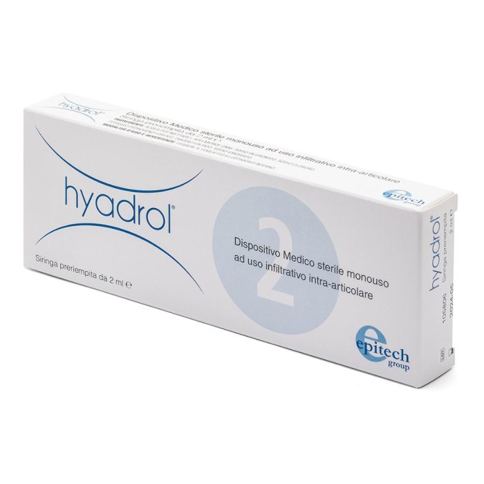 Siringa Intra-articolare Hyadrol Con Acido Ialuronico 1% E Adelmitrol 2% Capacita' 2 Ml