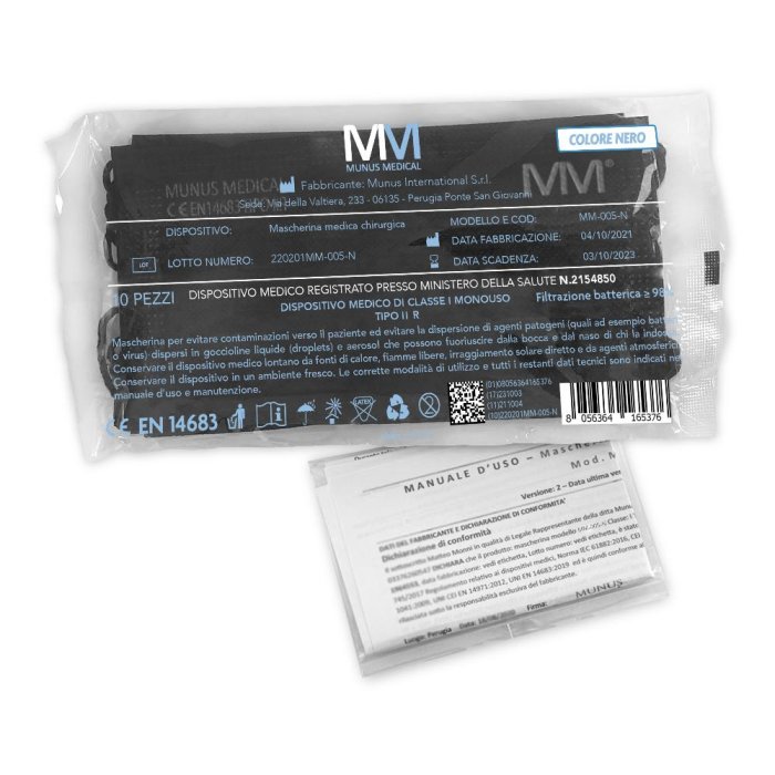 MUNUS MED MAS CHIR IIR 10PZ NE