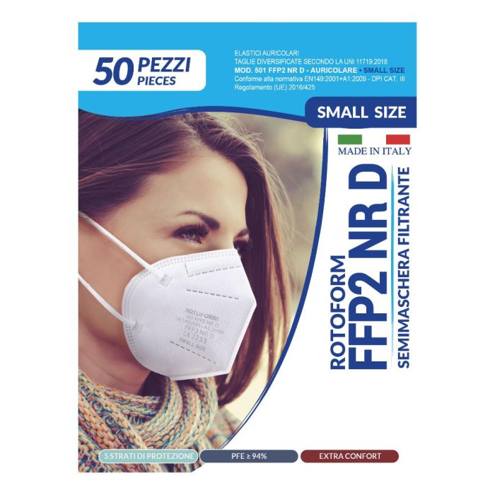 ROTOFORM Masch.FFP2 Bianca50pz