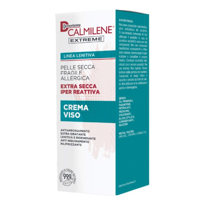 Dermovit XT Calm Crema Viso Lenitiva per Pelle Sensibile e Arrossata Idratante Protettiva 50 ml