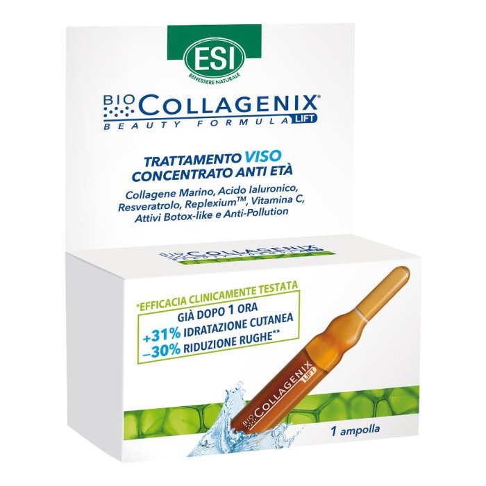 ESI Biocollagenix 1,8 ml – trattamento anti-età in ampolle con collagene e acido ialuronico una ampollla