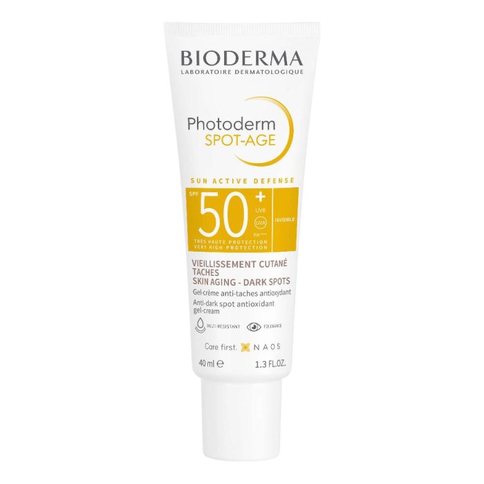 Bioderma photoderm spot age trattamento viso antimacchie e antirughe protezione solare molto alta 50+ 40 ml