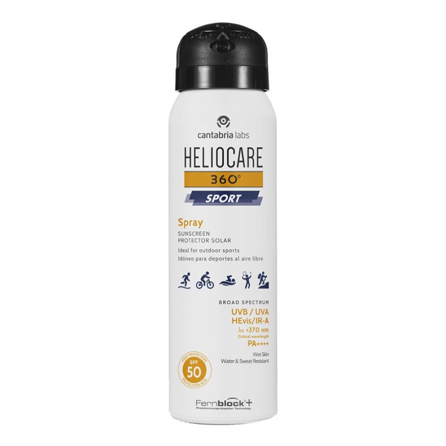 Heliocare 360 °   Sport Spray SPF50 Protezione Solare Corpo 100 ml