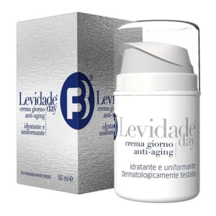 Levidade Day Crema Viso Giorno 50 Millilitri Idratante Antietà Illuminante per Pelle Normale e Secca