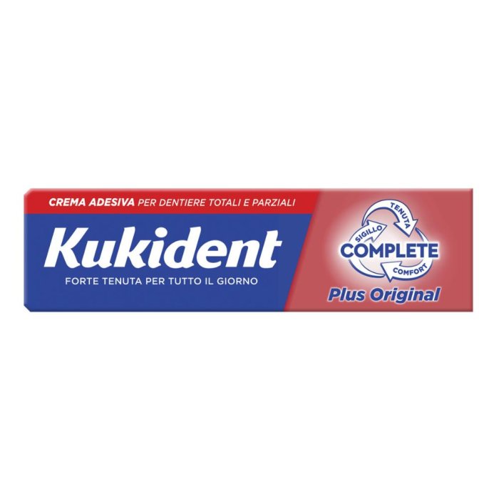 Kukident Plus Original Crema Adesiva Dentiere 40 g