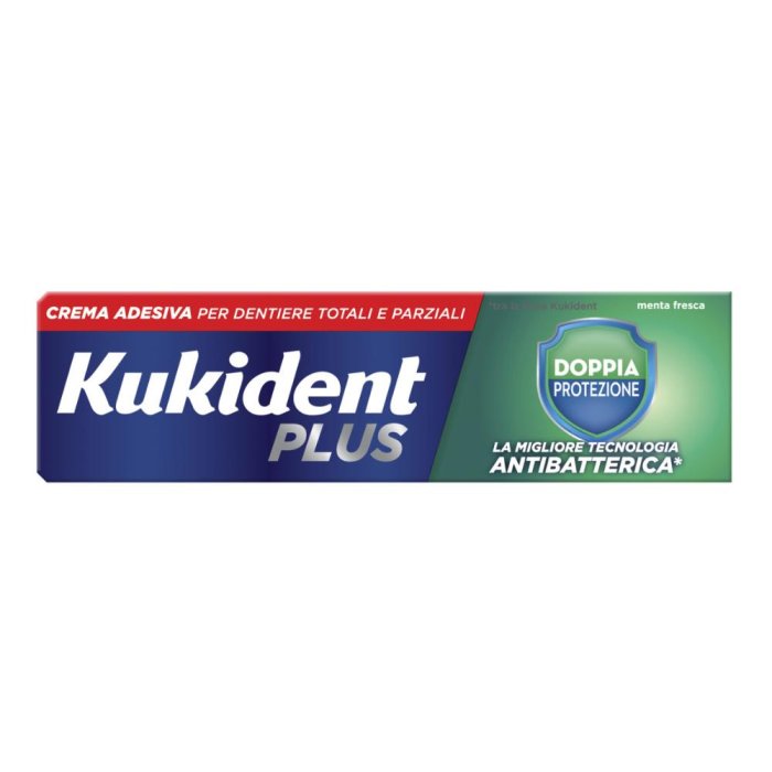 Kukident Plus Doppia Protezione Crema adesiva dentiere 40g