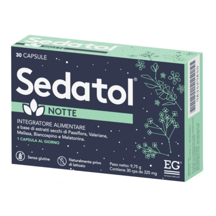 Sedatol Notte Integratore per il Sonno Nuova Formula 30 Capsule