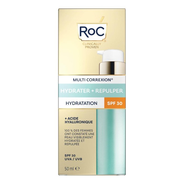 RoC Hydrate + Plump Crema Contorno Occhi Idratante e Rimpolpante Anti-Rughe per Borse e Occhiaie 15 ml
