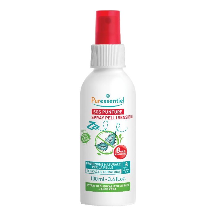 Puressentiel SOS Insetti - Spray Antipuntura Naturale per Pelli Sensibili 100 ml