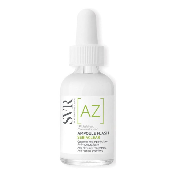 SVR Sebiaclear Ampoule Flash 30 ml - Fluido concentrato levigante anti-rossori e anti-imperfezioni