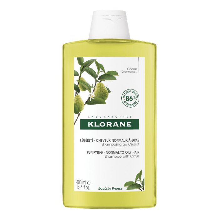 Klorane Shampoo Al Cedro Purificante Capelli da Normali a Grassi 400ml