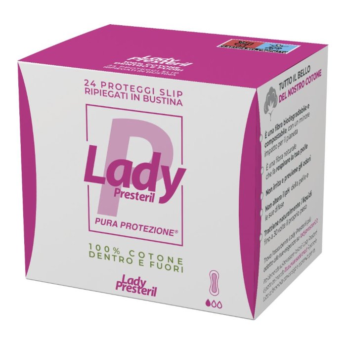 Lady Presteril Proteggislip Stesi Biodegradabili 24 pezzi