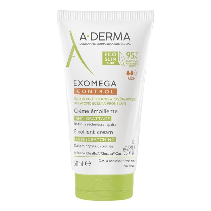 A-Derma Exomega Control - Crema Emolliente Pelle Secca Tendenza Atopica 50 ml