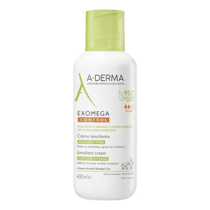 A-Derma Exomega Control - Crema Emolliente Pelle Secca Tendenza Atopica 400 ml